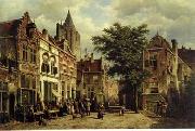 unknow artist European city landscape, street landsacpe, construction, frontstore, building and architecture.072 oil painting reproduction